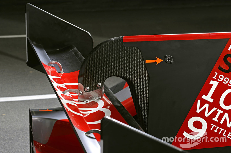L'aileron arrière de la #8 Audi Sport Team Joest Audi R18