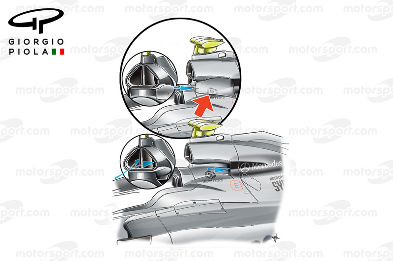 Air scoop Mercedes MGP W01