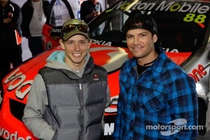 MotoGP champion Casey Stoner and motocross champion Chad Reed visit Bathurst