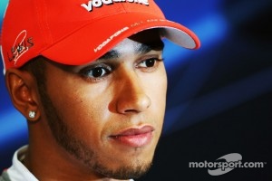 Lewis Hamilton, McLaren Mercedes in the FIA Press Conference