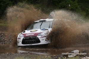 Nasser Al-Attiyah and Giovanni Bernacchini, Citroën DS3 WRC, Qatar World Rally Team in action, 2012