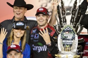 Victory lane: race winner Ricky Stenhouse Jr.