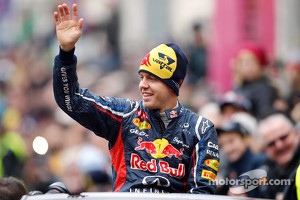 Sebastian Vettel, Red Bull Racing celebrates his world championship in Graz, Austria