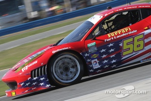 #55 AF - Waltrip Ferrari 458: Rui Aguas, Clint Bowyer, Robert Kauffman, Michael Waltrip 