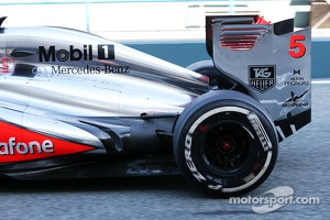 TAG Heuer logo on the McLaren MP4-28 of Jason Button