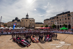 #24 OAK Racing Morgan LMP2 Nissan: Olivier Pla, David Heinemeier Hansson, Alex Brundle, #35 OAK Racing Morgan LMP2 Nissan: Bertrand Baguette, Ricardo Gonzalez, Martin Plowman, #45 OAK Racing Morgan LMP2 Nissan: Jacques Nicolet, Jean-Marc Merlin, Philippe 