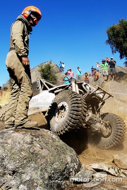 Levi Shirley's co-driver Terry L Madden looking for a way ahead