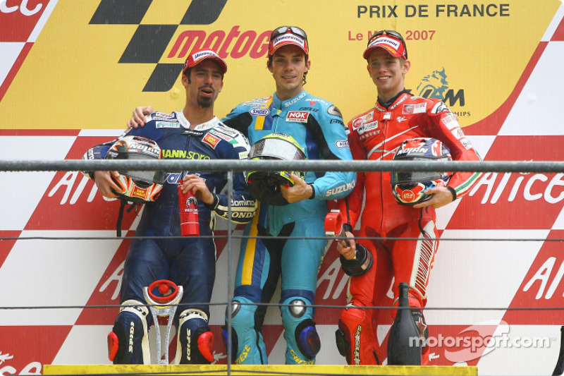 2007 : 1. Chris Vermeulen, 2. Marco Melandri, 3. Casey Stoner