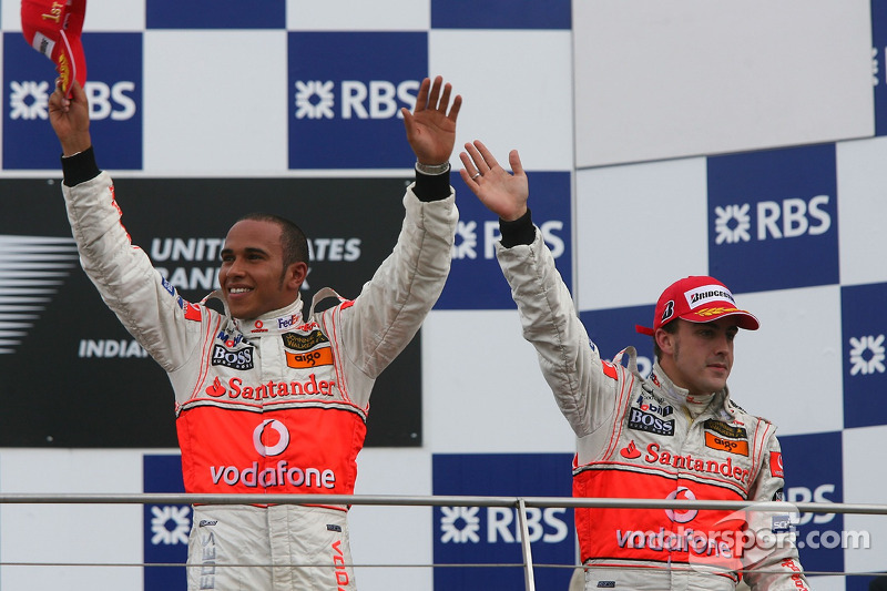 Lewis Hamilton y Fernando Alonso 2007