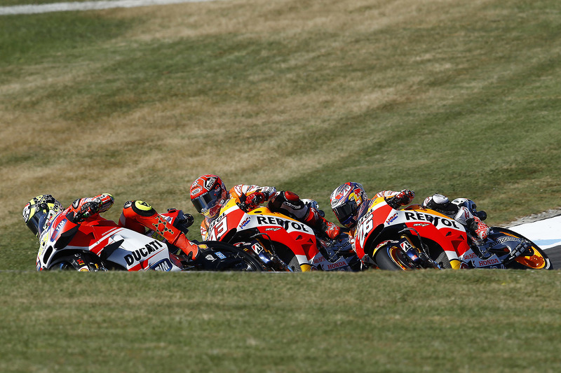 Andrea Iannone, Ducati Team, Marc Márquez, Repsol Honda Team, Dani Pedrosa, Repsol Honda Team