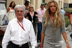 Bernie Ecclestone, President and CEO of Formula One Management and Petra Ecclestone, Daughter of Bernie Eccelestone